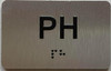 ADA APARTMENT NUMBER PH - UNIT NUMBER SIGN