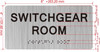 HOTEL DIRECTIONAL SIGN SWITCHGEAR ROOM