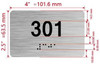 BRAILLE APARTMENT NUMBER - UNIT NUMBER SIGN