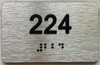 HOTEL ADA APARTMENT NUMBER - UNIT NUMBER SIGN