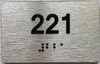 ADA APARTMENT NUMBER - UNIT NUMBER SIGN