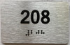 ADA APARTMENT NUMBER - UNIT NUMBER SIGN
