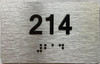 TACTILE HOTEL APARTMENT NUMBER - UNIT NUMBER SIGN