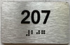 ADA APARTMENT NUMBER - UNIT NUMBER SIGN