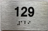 BRAILLE APARTMENT NUMBER - UNIT NUMBER SIGN