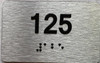 BRAILLE APARTMENT NUMBER - UNIT NUMBER SIGN