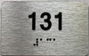TACTILE HOTEL APARTMENT NUMBER - UNIT NUMBER SIGN