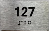 BRAILLE APARTMENT NUMBER - UNIT NUMBER SIGN