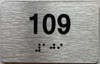 BRAILLE APARTMENT NUMBER - UNIT NUMBER SIGN