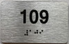 TACTILE HOTEL APARTMENT NUMBER - UNIT NUMBER SIGN