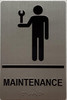 TACTILE HOTEL MAINTENANCE SIGN