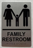 HOTEL DIRECTIONAL SIGN FAMILY RESTROOM