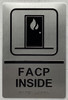 HOTEL ADA FACP INSIDE / FIRE ALARM CONTROL PANEL SIGN