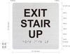 HOTEL EXIT STAIR UP SIGN