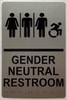 HOTEL DIRECTIONAL SIGN GENDER NEUTRAL RESTROOM ACCESSIBLE