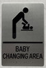 BRAILLE BABY CHANGING AREA SIGN