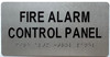 BRAILLE FIRE ALARM CONTROL PANEL SIGN