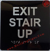 HOTEL ADA EXIT STAIR UP SIGN