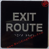 BRAILLE EXIT RAMP SIGN