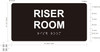 HOTEL DIRECTIONAL SIGN RISER ROOM