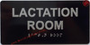 TACTILE HOTEL LACTATION ROOM SIGN
