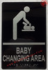 BRAILLE BABY CHANGING AREA SIGN