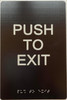 HOTEL ADA PUSH TO EXIT SIGN