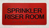 HOTEL DIRECTIONAL SIGN SPRINKLER ROOM