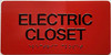 ADA ELECTRIC CLOSET SIGN