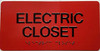 HOTEL ADA ELECTRIC CLOSET SIGN
