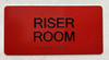 TACTILE HOTEL RISER ROOM SIGN