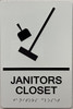 HOTEL JANITORS CLOSET SIGN