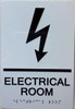 HOTEL ELECTRICAL ROOM SIGN