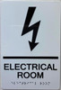 BRAILLE ELECTRICAL ROOM SIGN