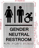 HOTEL DIRECTIONAL SIGN GENDER NATURAL RESTROOM ACCESSABLE