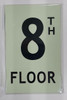 Floor number Eight  Sign