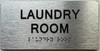 TACTILE HOTEL LAUNDRY ROOM SIGN