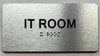 HOTEL DIRECTIONAL SIGN I.T ROOM