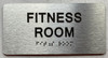 HOTEL DIRECTIONAL SIGN FITNESS ROOM