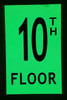 Floor number TEN  Signage