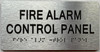 ADA FIRE ALARM CONTROL PANEL SIGN