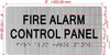 HOTEL ADA FIRE ALARM CONTROL PANEL SIGN