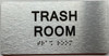 HOTEL ADA TRASH ROOM SIGN