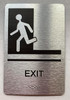 BRAILLE EXIT SIGN