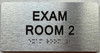 TACTILE HOTEL EXAM ROOM NO 2 SIGN