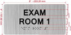 HOTEL ADA EXAM ROOM NO 1 SIGN