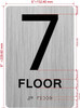 HOTEL ADA FLOOR NUMBER (7TH FLOOR) SIGN
