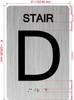 BRAILLE FLOOR NUMBER (STAID D) SIGN