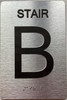 HOTEL ADA FLOOR NUMBER (STAIR B) SIGN