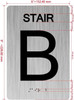 HOTEL DIRECTIONAL SIGN FLOOR NUMBER (STAIR B)